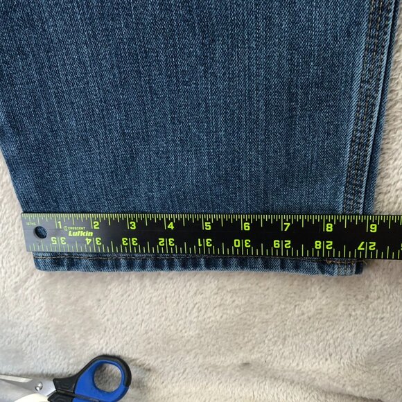 Carhartt Mens Work Jeans Size 38x30 Relaxed Fit Straight Leg Blue Denim Casual - Picture 7 of 14